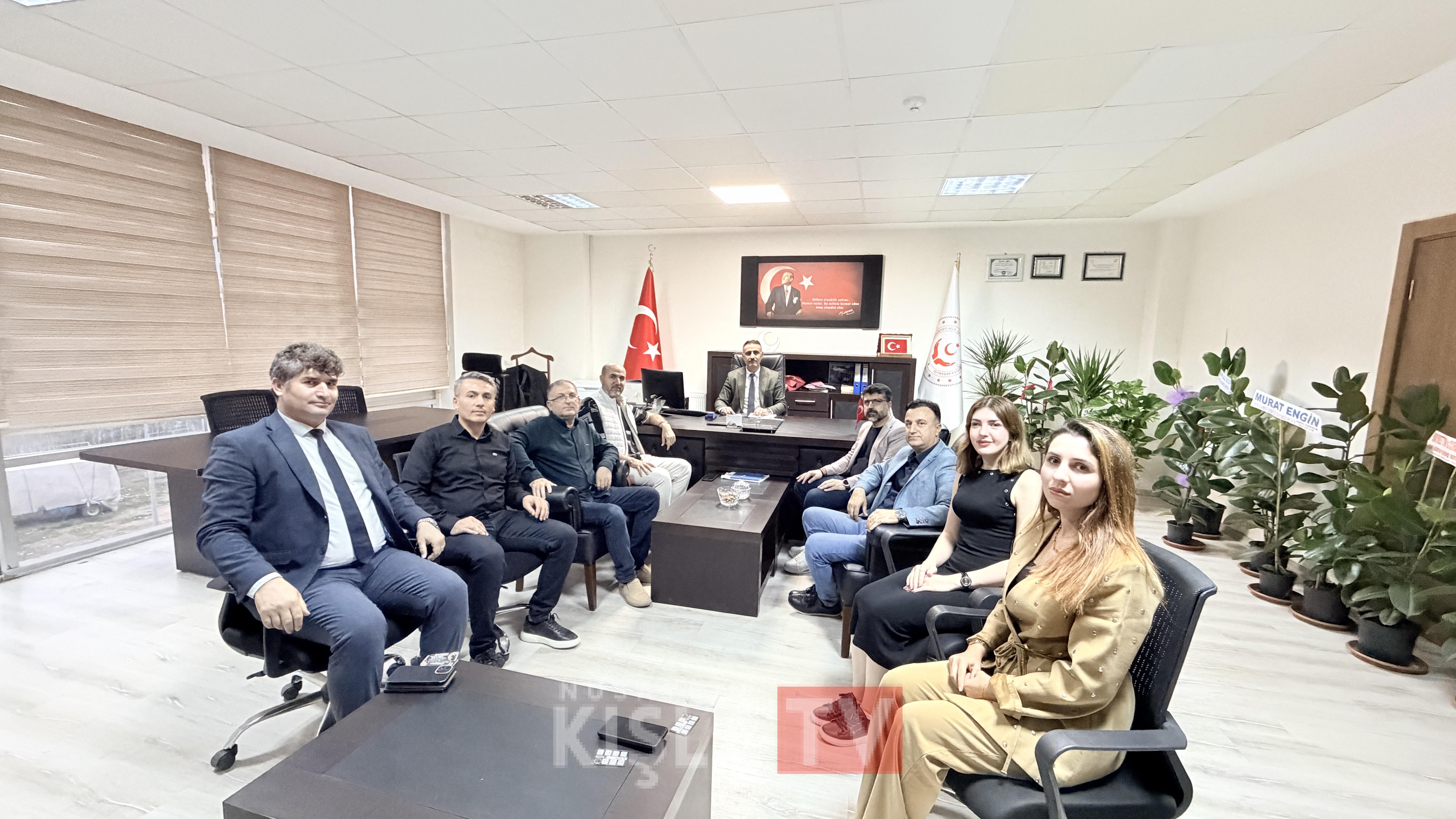 MAGYED’DEN NUSAYBİN SOSYAL POLİTİKALAR MÜDÜRÜ ÖMER GÜNDÜZ’E ZİYARET
