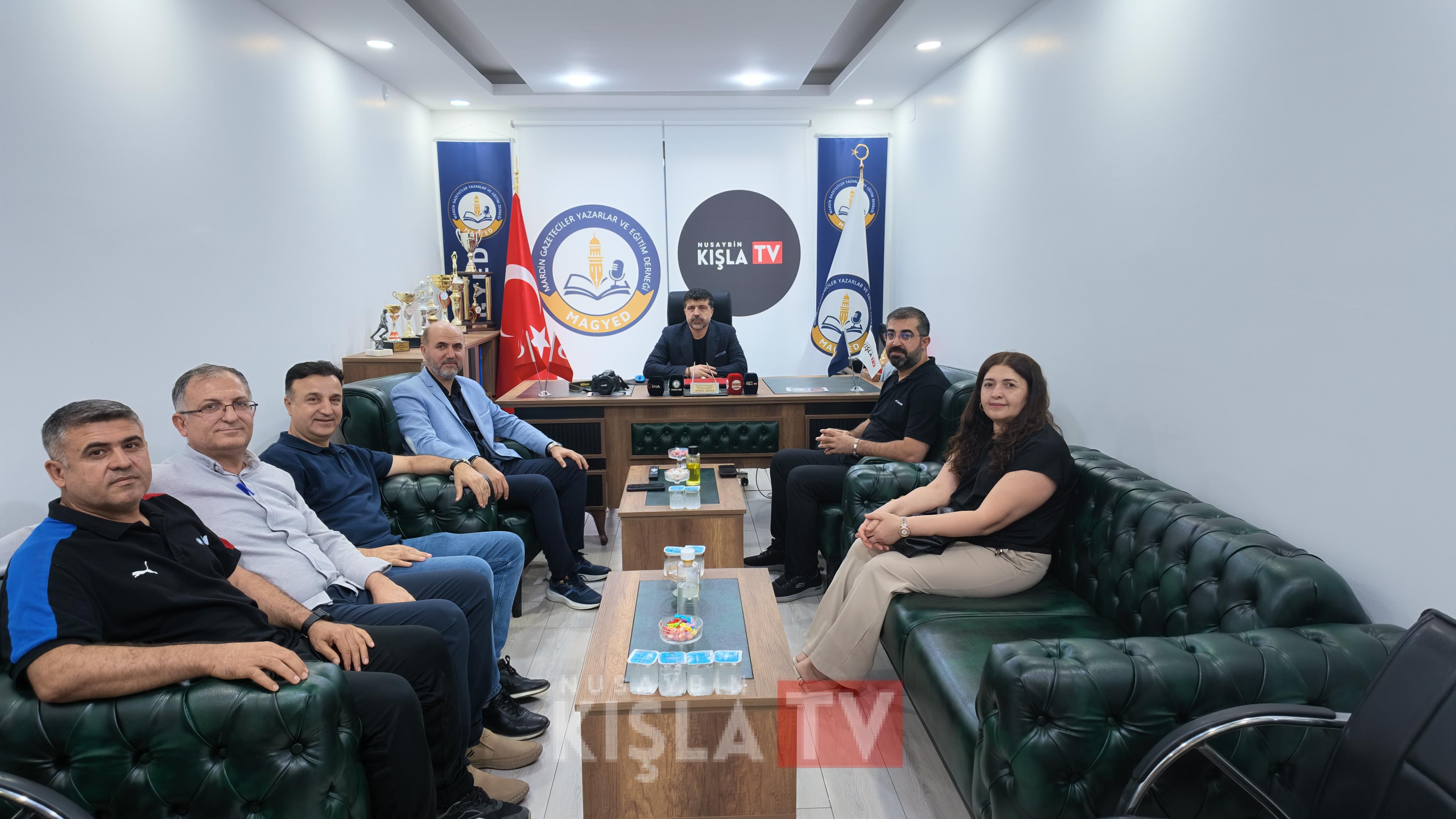NUSAYBİN DİŞ HASTANESİ YÖNETİMİNDEN MAGYED’E ZİYARET