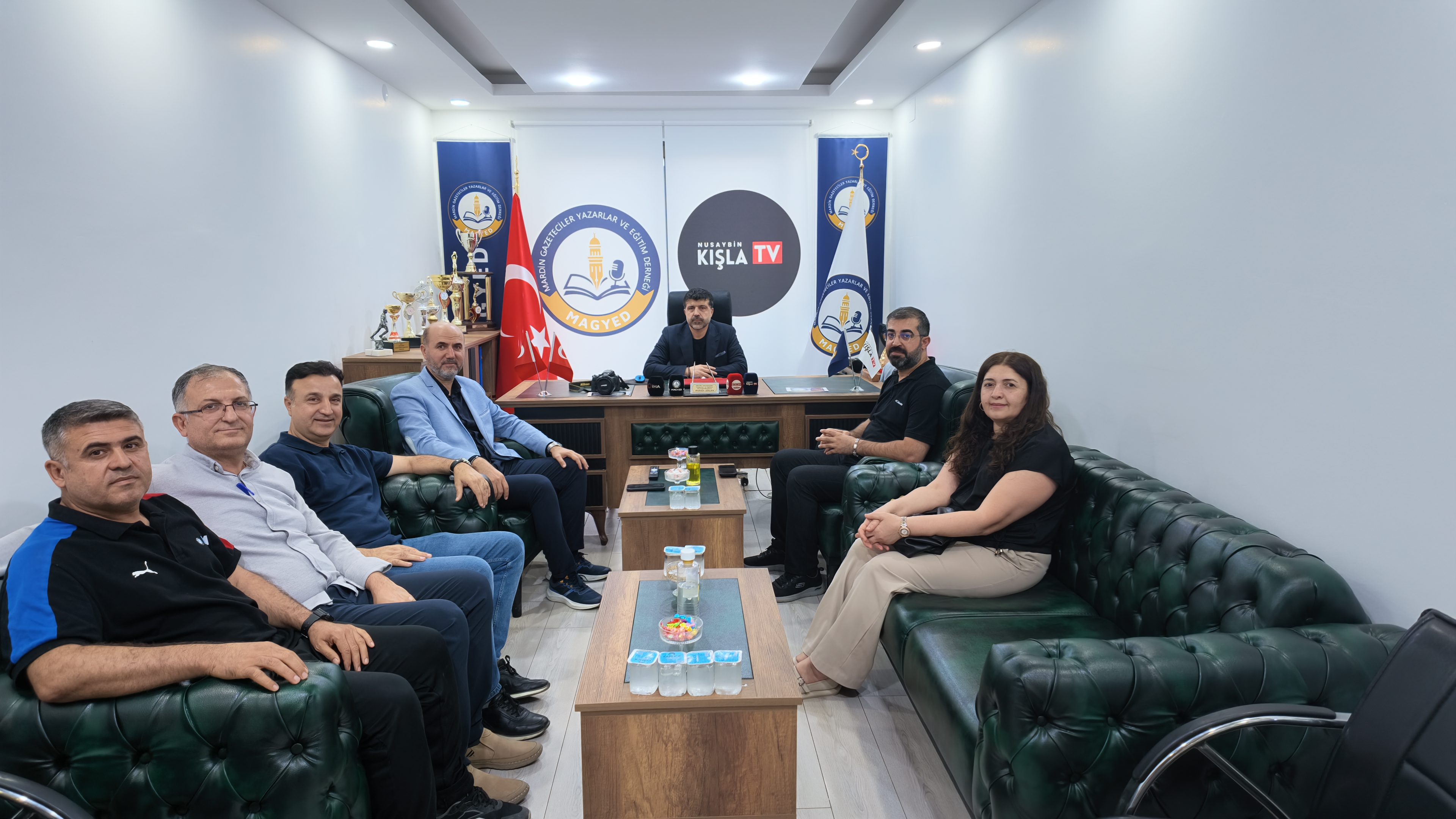 NUSAYBİN DİŞ HASTANESİ YÖNETİMİNDEN MAGYED’E ZİYARET